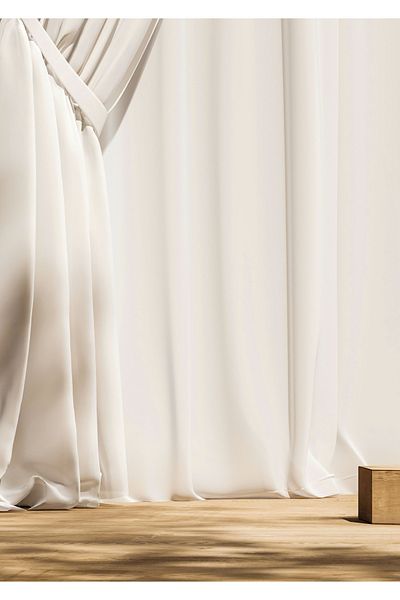 La Vision Co SUN SHADE CURTAIN WHITE CREAM