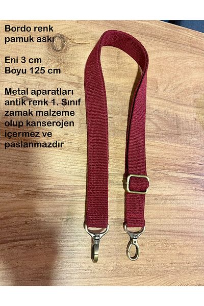 Nuggita Cotton Column Adjustable Crossbody Bag Strap Burgundy Color