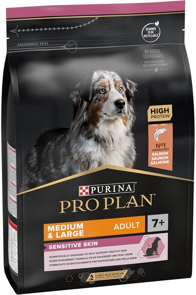 Pro Plan Sensetive Skin Somonlu Yaşlı Köpek Maması 14 kg