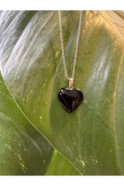 KEHRİBAREVİ KARAMAN Oniks Taşı ( Şans, Stres, Enerji) Doğaltaş Kolye