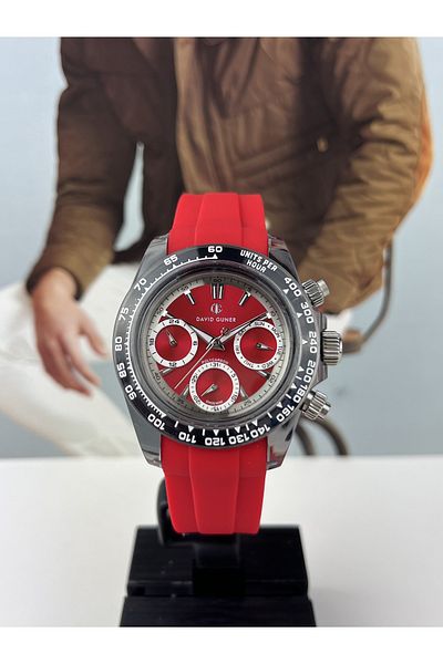 DAVID GUNER SPORTS MEN'S WRISTWATCH DAYTONA MODEL 5 ATM WATERPROOF