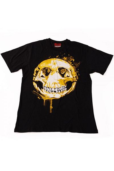 Atlantis Μπλουζάκι Golden Skull Μαύρο