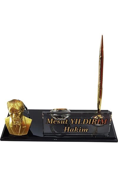 MERTKRİSTAL Isimlik - Masalık - Buro Ofıs Hediye - Kalemlık M524-gata