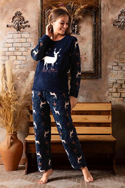 CALİA Set de pijama de pluș din lână pentru damă Noul sezon