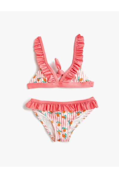 Koton Bikini 2-teilig mit Blumenrüsche