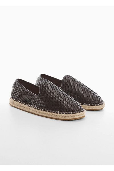 MANGO Man Knitted Patterned Jute Espadrille