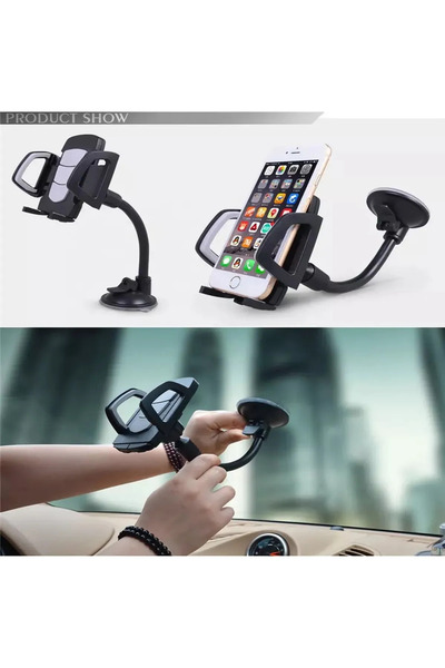 mimtec Araç Içi Uzayan Ayarlanabilir Vantuzlu Telefon Tutucu