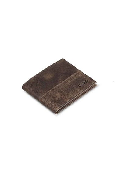 GUARD Ανδρικό πορτοφόλι Antique Brown Slim Classic Leather