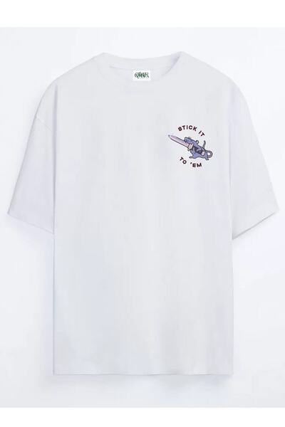 Grove Fashion Sapla Kaç Minimalist Printed Unisex Oversize T-shirt