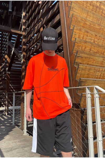 serline SPALDING Basketball Oversize T-shirt