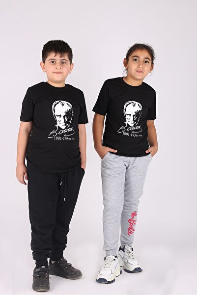 Çiggo Kids 10 Νοεμβρίου Ειδικό μπλουζάκι με υπογραφή Ατατούρκ με τύπωμα Ηλικίες 5-13 Βαμβακερό (UNISEX)
