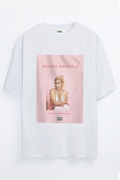 Grove Fashion Μπλουζάκι Nicki Minaj Pink Friday με στάμπα Unisex Oversize