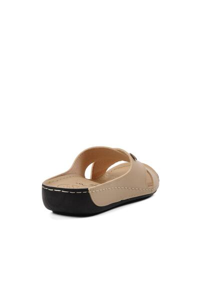 BENTO Ayakmod 16.032 Μπεζ γυναικείες ημερήσιες παντόφλες