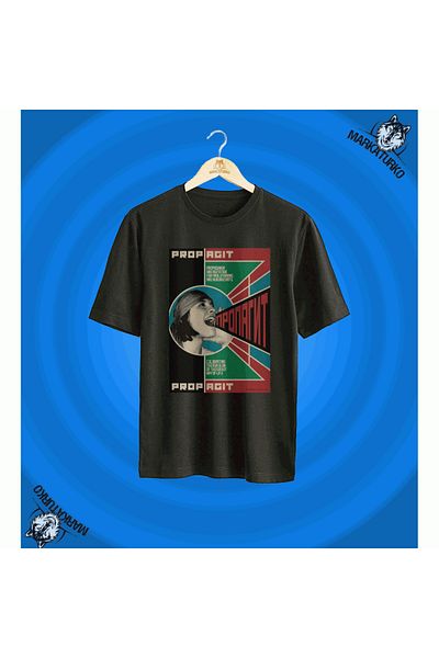 MarkaTurko Poster sovietic Tricou negru cu design personalizat-2007-35