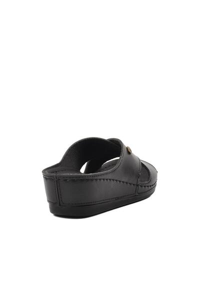 BENTO Ayakmod 15.032 Μαύρες γυναικείες παντόφλες με τακούνι