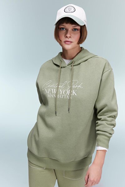 DeFacto Χοντρό φούτερ Relax Fit Hooded A9274ax23wn