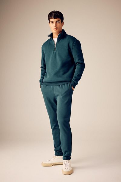 DeFacto Άνετο φούτερ με φερμουάρ γιακά Comfort Regular Fit X7405az23au