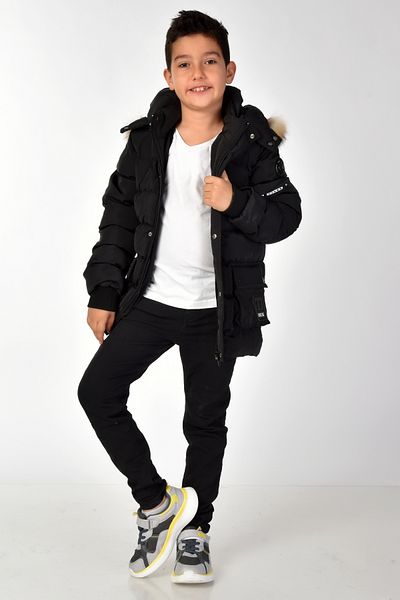 Benittokids Boy's Natural Fur Coat 51254