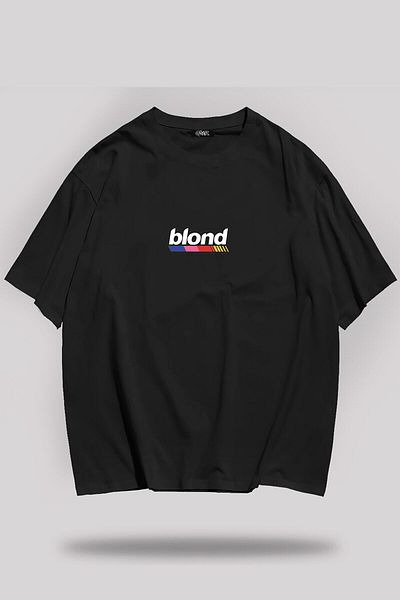 Grove Fashion Tricou oversize unisex cu imprimeu blond