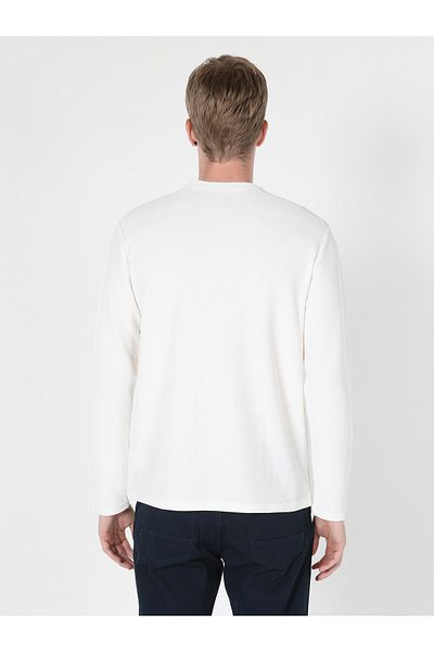 Colin's Tricou cu mânecă lungă pentru bărbați, cu jumătate de pescuit, cu croială normală
