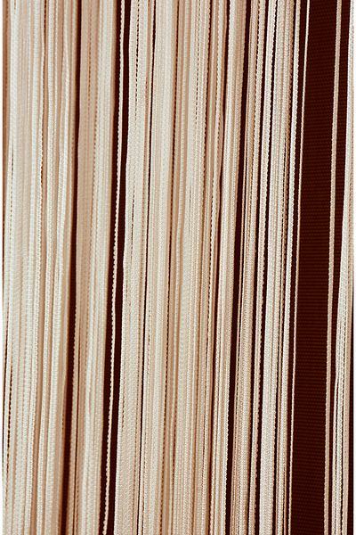 AKÇA TEKSTİL Thin Chain Cream Colored Rope Curtain - 300X280 cm
