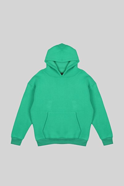 Sokak Butik Hanorac unisex oversize verde de bază