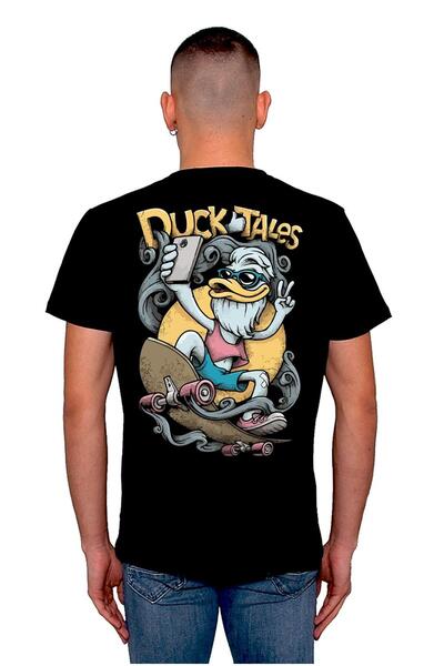 BIGROON Unisex majica sa slikom iz "Duck Tales" za selfije i skejtbord
