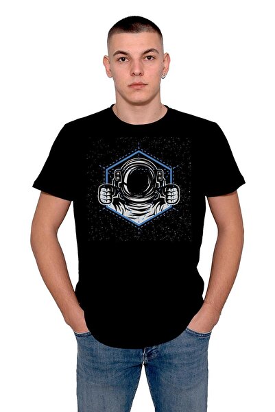 BIGROON Unisex kosmos svemirska astronautska majica