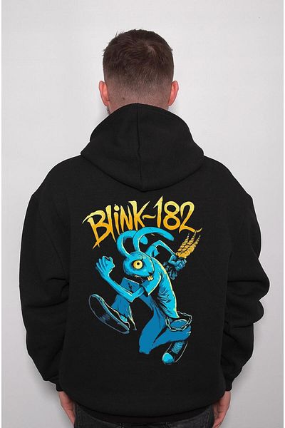 BIGROON Φούτερ με κουκούλα Blink 182 Unisex Rabbit Carrot Rabbit Hoodie