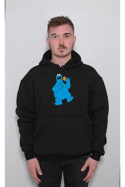 BIGROON Φούτερ Unisex με κουκούλα Sesame Street Cookie - Sesame Street