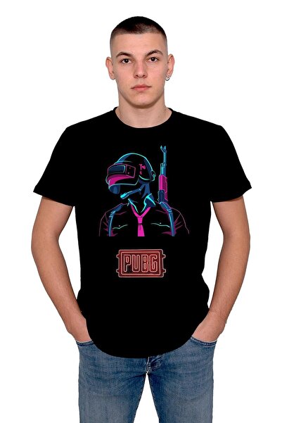 BIGROON Tricou unisex cu avatar Pubg Battlegrounds