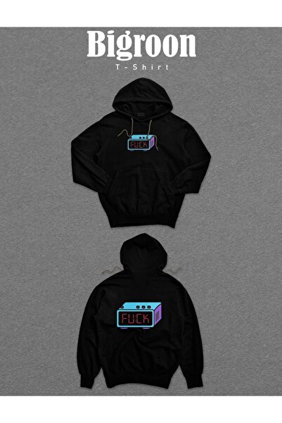 BIGROON Унісекс худі з капюшоном і будильником для роботи - Понеділок синдром