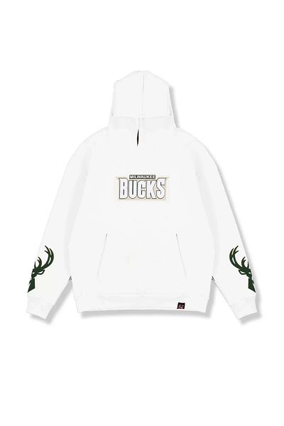 Sekizbiraltı Bucks Back Printed Ecru Oversize Unisex Hoodie
