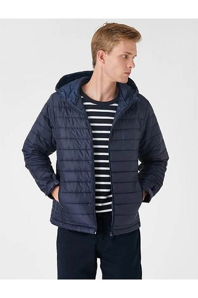 Koton 3wam20155hw Navy Blue 704 Men's Outerwear Jacket