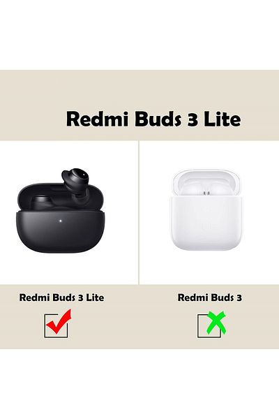 34center Xiaomi Redmi Buds 3 Lite Soft Silicone Case (The Product is Not a Headphone)
