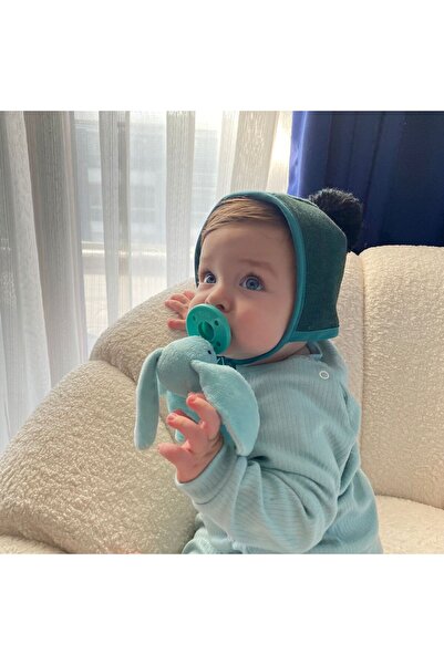 Little Ar Kids Ponponlu Pamuklu Kaşe Bebek Bonet Şapka