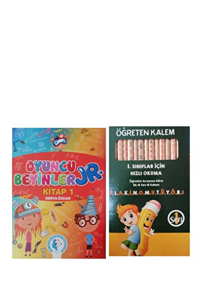Tazof Oyuncu Beyinler JR. Kitap 1 Akıl Zeka Kağıt Kalem Oyunları & 1.Sınıf Hızlı Okuma Öğreten Kalem