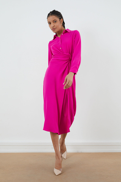 PAULMARK Front Slit Dress
