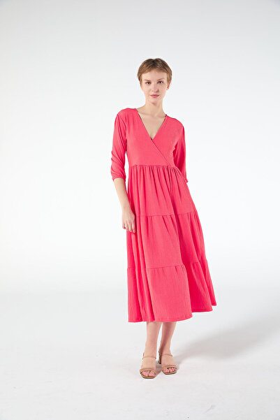 PAULMARK Μίντι Φόρεμα με λαιμόκοψη