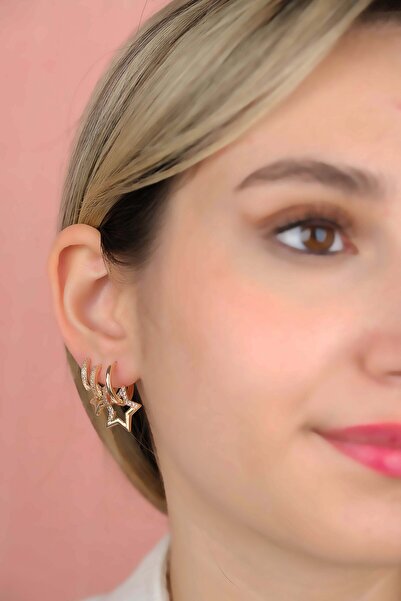 Jack Ferrero ÇELİK exclusive RENK ATMAZ GARANTLİ FATURALI KÜPE