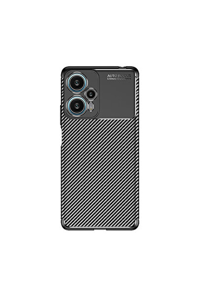 Xiaomi Poco F5 Compatible Case Carbon Design Wonderful Cut Negro Cover