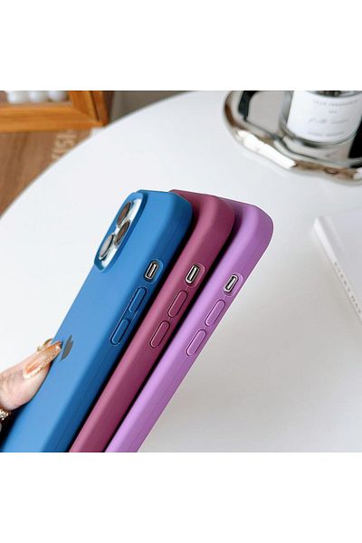 GAGA ELEKTRONİK Heart Logo Velvet Case for iPhone 14 Pro Max
