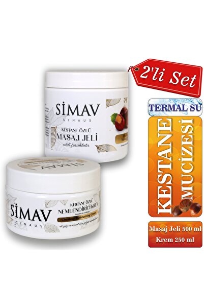 SİMAV SYNAUS Kestane Özlü Ve Termal Sulu Cilt Bakım Seti 2'li - Krem 250ml + ...