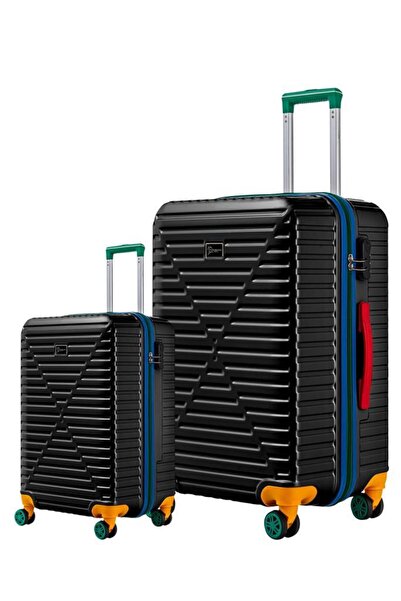 louisiana polo Büyük Ve Kabin Boy 2'li Valiz Seti %100 Polikarbon Valiz 4x2 T...