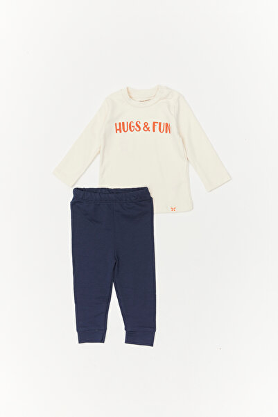 PAULMARK Baby-Jungen-Set mit Textdetails