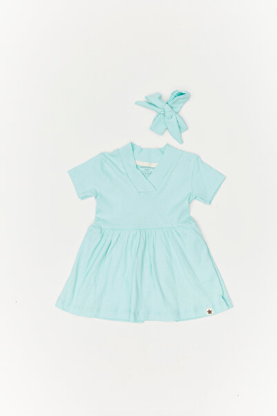 PAULMARK Kız Bebek Fitilli Taçlı Elbise