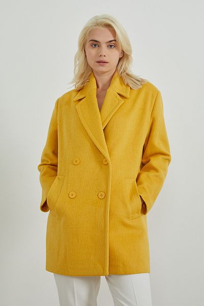 Yellow short shop coat