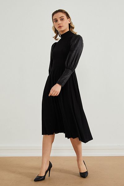 PAULMARK Sleeve Detailed Dress