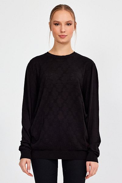 ALEXANDERGARDI JACQUARD SALAŞ Tricotaj PULLOVER (E21-5114)