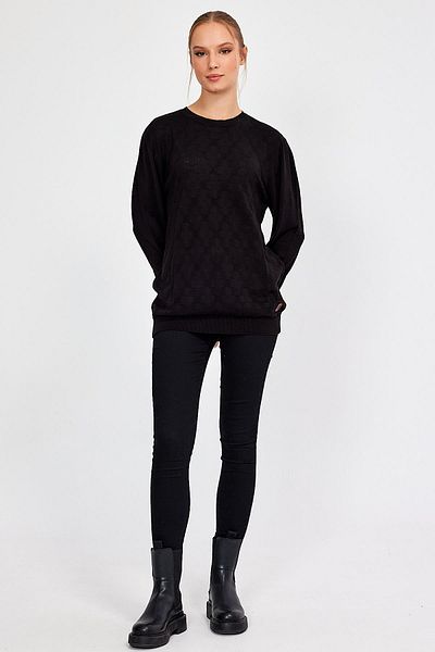 ALEXANDERGARDI JACQUARD SALAŞ Tricotaj PULLOVER (E21-5114)